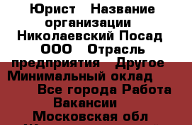 Юрист › Название организации ­ Николаевский Посад, ООО › Отрасль предприятия ­ Другое › Минимальный оклад ­ 20 000 - Все города Работа » Вакансии   . Московская обл.,Железнодорожный г.